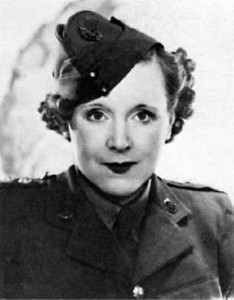 Dame Barbara Cartland in ATS uniform, c. 1942