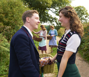 ITV STUDIOS PRESENTS HOME FIRES EPISODE 1 Pictured : DAISY BADGER as Claire Hillman and MIKE NOBLE as Spencer Bradley. Photographer: STUART WOOD This image is the copyright of ITV and must be credited. The images are for one use only and to be used in relation to Home Firs, any further charge could incur a fee.