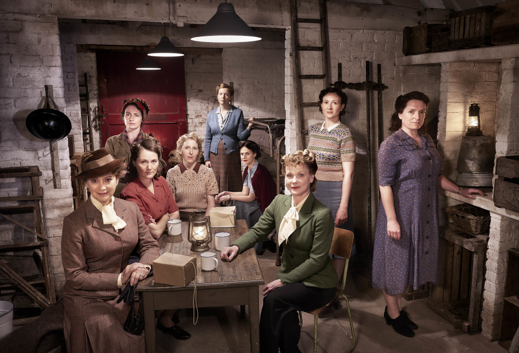 ITV STUDIOS PRESENTS HOME FIRES SERIES 2 Pictured: FRANCESCA ANNIS as Joyce, CLARE CALBRAITH as Steph,RUTH GEMMELL as Sarah,FENELLA WOOLGAR as Alison, CLAIRE PRICE as Miriam, LEANNE BEST as Teresa.SAMANTHA BOND as Frances,FRANCES GREY as Erica and CLAIRE RUSBROOK as Pat. This image is the copyright of ITV and must only be used in relation to HOME FIRES SERIES 2.